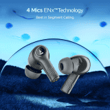 boAt Nirvana Iris EarBuds | upto 32 dB ANC | Crystal Bionic Sound | Crystal Black