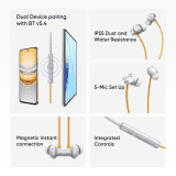 realme Buds Wireless 5 ANC Neckband | 50dB ANC | 13.6mm | Dawn Silver