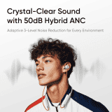 realme Buds Wireless 5 ANC Neckband | 50dB ANC | 13.6mm | Midnight Black