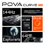 Tecno Pova Curve 5G | 8 GB | 128 GB | Magic Silver