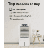 LIVPURE Personal Air Cooler | 48 L | White