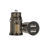 Lapcare CARGE 15 | 15W | Car Charger | Dual USB Ports | Compact Design | LCC-711