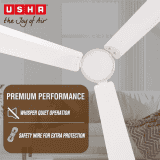 USHA AeroEdge BLDC Ceiling Fan | 1200mm | with RF Remote | White