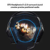 Logitech G431 Headphones | 7.1 Surround Sound | DTS X 2.0 | 50 mm | Black