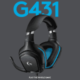Logitech G431 Headphones | 7.1 Surround Sound | DTS X 2.0 | 50 mm | Black
