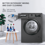 BOSCH 7 kg Fully Automatic Front Load Washing Machine | 5 Star | Black Grey | WAJ24209IN