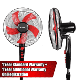 Castor Tornado 05 Pedestal Fan | 5 Leaf High Speed Stand Fan with Timer Switch | 406 mm