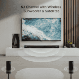 boAt Aavante Bar 5400D Soundbar | 550 W  | Dolby Audio | 6 Drivers Surround Sound & Wireless Satellites Bluetooth | Black