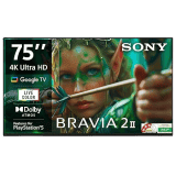 Sony BRAVIA 2 4K Ultra HD Smart LED Google TV | S25 Series | 189 cm (75 inches) | Black | K-75S25M2