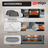 IMPEX MIGO AIRCHEF XL Digital Air Fryer | 12 L | 1800 W | Digital Display & 10 Preset Menu
