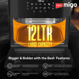 IMPEX MIGO AIRCHEF XL Digital Air Fryer | 12 L | 1800 W | Digital Display & 10 Preset Menu