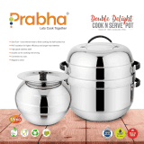 PRABHA Double Delight Cook N Serve Pot Thermal Rice Cooker | 1 KG