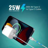 Portronics Adapto 25 Plus | 25W | Type C PD | GaN Technology | White | POR 1242