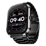 boAt Ultima Select Smart Watch  | 2.01" (5.1 cm) AMOLED Display | Advanced Bluetooth Calling | Steel Black