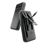 Lapcare MULT Li-Polymer Power Bank with inbuilt Cables | 10000Mah | LPB- 006