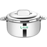 LLM Elite Stainless Steel Insulated Hot Box | 2500 ml | Mirror Finish | Silver Serve Casserole | 2500 ml
