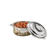 LLM Elite Stainless Steel Insulated Hot Box | 2500 ml | Mirror Finish | Silver Serve Casserole | 2500 ml