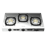 Preethi Glory Plus | Stainless Steel Gas Stove | 3 Burner
