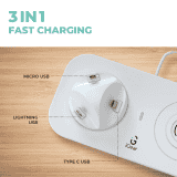 iGear DockMe 10W Fast Charging with Docking and 15W Wireless Charger