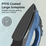 Crompton Fabrimagic Neo ​Iron Box | 1200 W Steam | Non-Stick Soleplate | Blue |