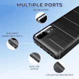 Lapcare Blaze 22.5W Fast Charging | 10000mah Power Bank | Black | LPB-015
