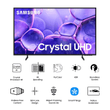 Samsung Crystal 4K Ultra HD Smart LED TV | 163 cm (65 inches) | Black | UA65U8100FULXL