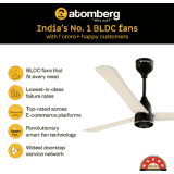 Atomberge Halo Smart Celilng Fan | 1200mm | Seasand Ivory & Black
