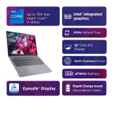 Lenovo IdeaPad Slim 3i | Intel i5 12th Gen 12450H | 16 GB | 512 GB SSD | Arctic Grey | 83ER00MCIN