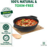 The Indus Valley Cast Iron deep kadai | 8 inch
