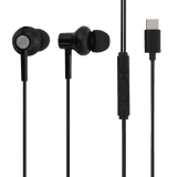 Lapcare C buds type C Wired Earbuds With Mic | Black | LBD-159