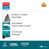 Prestige PDI 07 Magic Dry Iron | 1000W | Blue Black