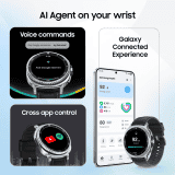 Samsung Galaxy Classic  Watch8 LTE | 46mm | with 3nm Processor | Dual GPS | Black | SM-L505FZKAINS