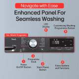 LG Front Load Fully Automatic Washer Dryer | 11/7Kg | Middle Black | FHD1107SWM.AMBQEIL