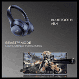 boAt Rockerz 551 ANC Pro | Over Ear | Bold Blue