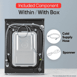 LG Front Load Fully Automatic Washer Dryer | 11/7Kg | Middle Black | FHD1107SWM.AMBQEIL