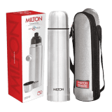 Milton Flip Lid 1000 Thermosteel Water Bottle | 1000 ml I Silver