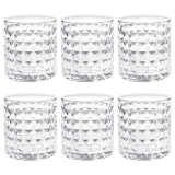 Treo by Milton Knitts 380 Whisky Glass | Set of 6 | 380 ml Each | Transparent