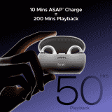 boAt Airdopes Loop OWS Earbuds | 12mm Drivers | Pearl White