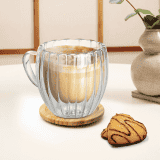 Treo by Milton Orbit Double Wall Mug | 250 ml | Transparent