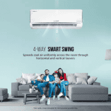 Lloyd 1 Ton 3 Star Inverter Split AC | 6 in 1 Convertible | Wi-Fi Ready | Clean Air Filter | Turbo Cool | White | GLS12I3FOJSR