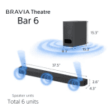 SONY Bravia Home Theatre 5.1 Channel | Bar 6 | Black | HT-B600
