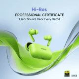 realme Buds T200 Earbud | Hi-Res with 32dB ANC | 12.4mm | Neon Green