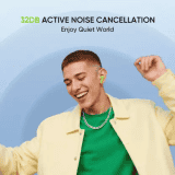 realme Buds T200 Earbud | Hi-Res with 32dB ANC | 12.4mm | Dreamy Purple
