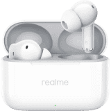 realme Buds T200 Earbud | Hi-Res with 32dB ANC | 12.4mm | Snowy White