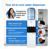 Voltas Minimagic Spring F V Plus Bottom Loading Water Dispenser | Cabinet with Refrigerator