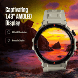 Fastrack Xtreme Pro Smartwatch | AMOLED Display | BT Calling | Black Strap