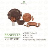 The Indus Valley Wooden Large Flip Spatula | Neem Wood | KS-NW-FL-003