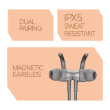 boAt Rockerz 203 Neckband | ENx Tech | Grey