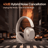 realme TechLife Studio H1 Over Ear Wireless Headphone | 40mm | White