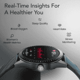Titan Crest 2.0 Smart Watch | AMOLED Display With Functional Crown | Black